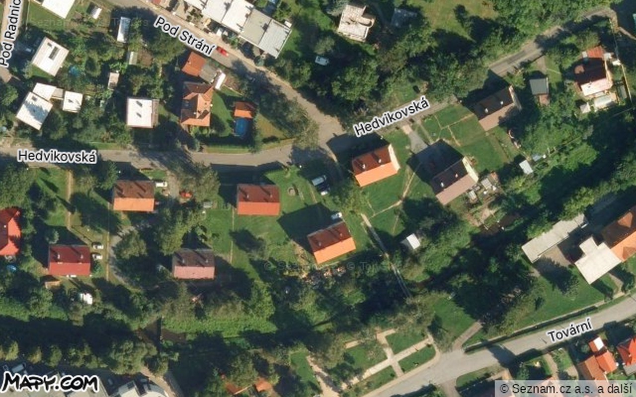 Letecký pohled — Mapy.com